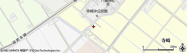 千葉県山武市寺崎周辺の地図