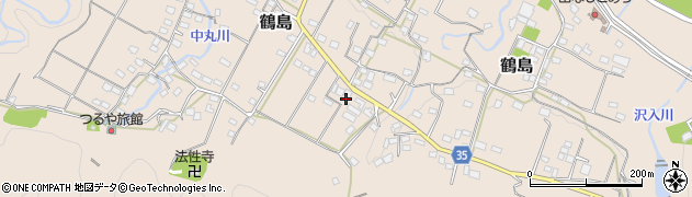山梨県上野原市鶴島1043周辺の地図