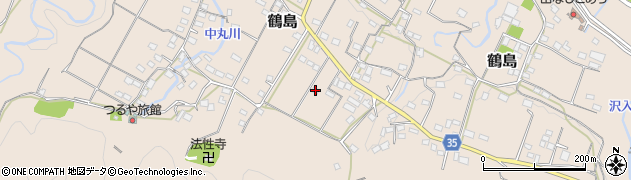 山梨県上野原市鶴島1050周辺の地図