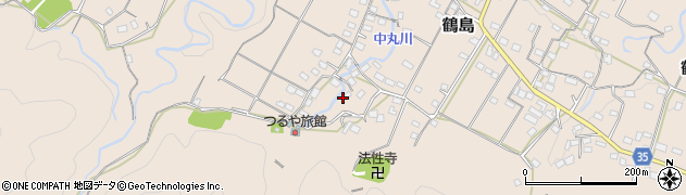 山梨県上野原市鶴島1375周辺の地図