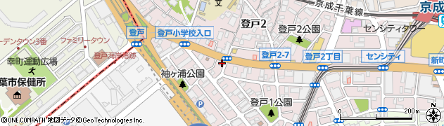 千葉県千葉市中央区登戸周辺の地図
