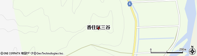 兵庫県香美町（美方郡）香住区三谷周辺の地図