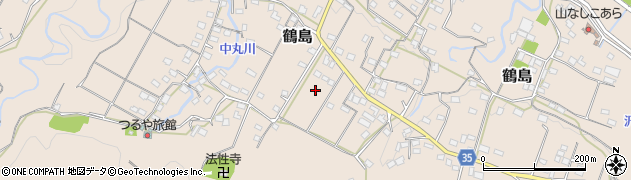 山梨県上野原市鶴島1058周辺の地図