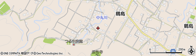 山梨県上野原市鶴島1316周辺の地図