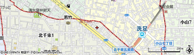 東京都大田区北千束1丁目2周辺の地図
