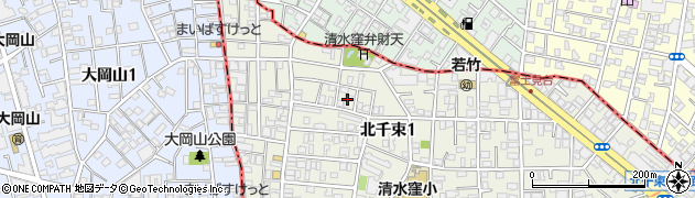 東京都大田区北千束1丁目31周辺の地図