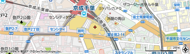 ジーユーそごう千葉ジュンヌ店周辺の地図