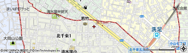 東京都大田区北千束1丁目11周辺の地図