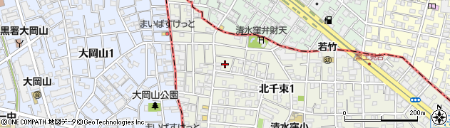 東京都大田区北千束1丁目29周辺の地図