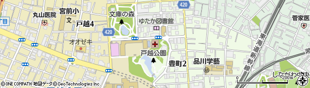 東京都品川区豊町2丁目1-30周辺の地図