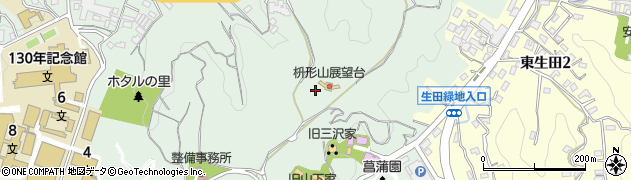 神奈川県川崎市多摩区枡形周辺の地図