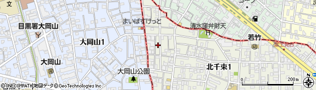 東京都大田区北千束1丁目60周辺の地図