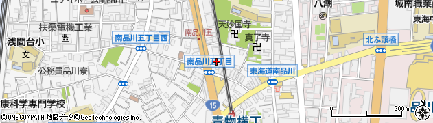 横浜銀行品川支店周辺の地図