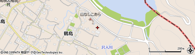 山梨県上野原市鶴島580周辺の地図