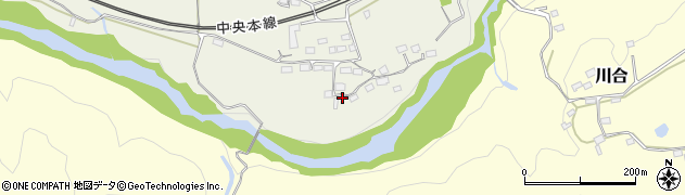 山梨県上野原市四方津1186周辺の地図