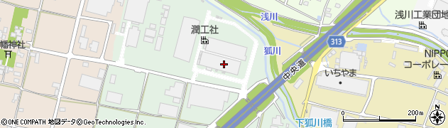 株式会社潤工社　山梨オペレーションズセンター周辺の地図