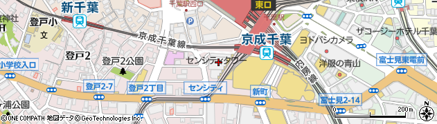 千葉県千葉市中央区新町1000周辺の地図