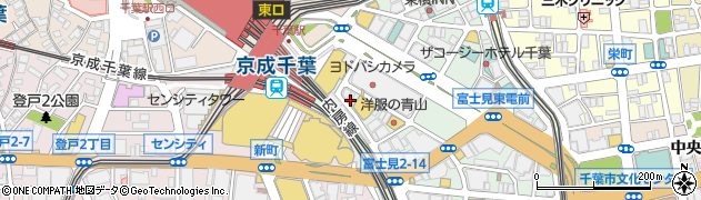 ビッグエコー BIG ECHO 千葉駅前店 カラオケ周辺の地図