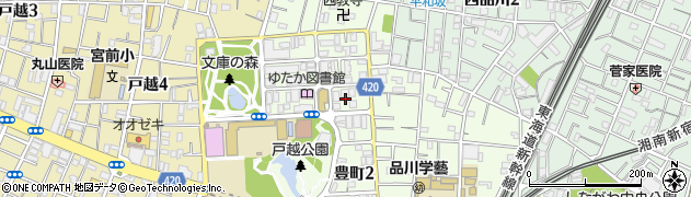 東京都品川区豊町1丁目18周辺の地図