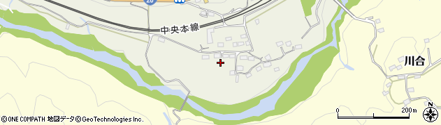 山梨県上野原市四方津1307周辺の地図