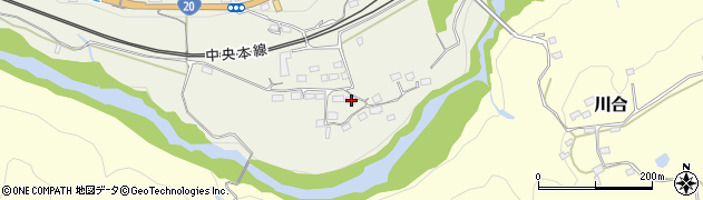 山梨県上野原市四方津1201周辺の地図