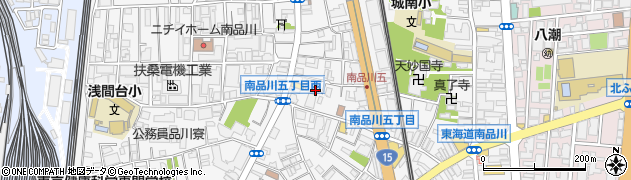 東京都品川区南品川周辺の地図