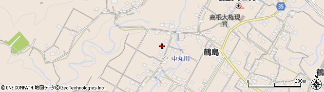 山梨県上野原市鶴島1553周辺の地図