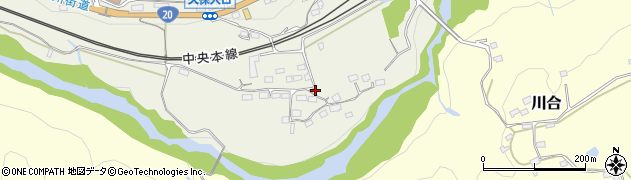 山梨県上野原市四方津1204周辺の地図