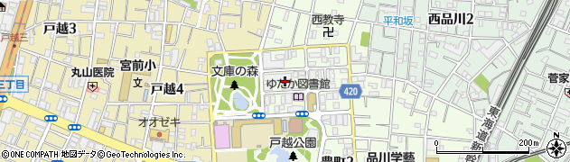 東京都品川区豊町1丁目15周辺の地図