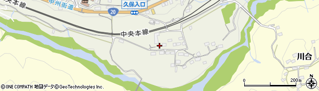 山梨県上野原市四方津1284周辺の地図
