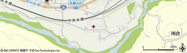 山梨県上野原市四方津1288周辺の地図