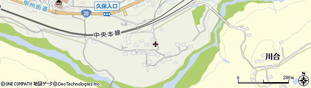 山梨県上野原市四方津1205周辺の地図