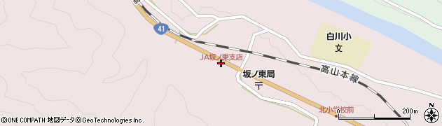 JA坂ノ東支店周辺の地図