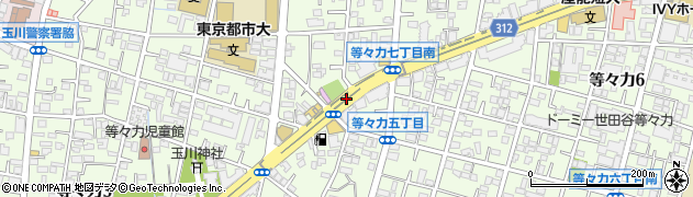 東京都世田谷区等々力周辺の地図