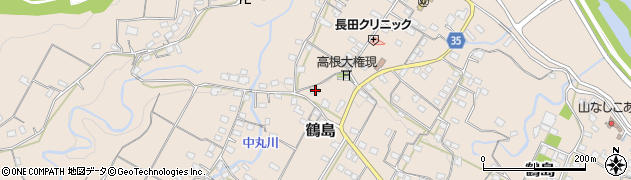 山梨県上野原市鶴島1025周辺の地図