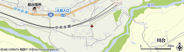 山梨県上野原市四方津1042周辺の地図
