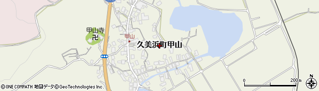 京都府京丹後市久美浜町甲山周辺の地図