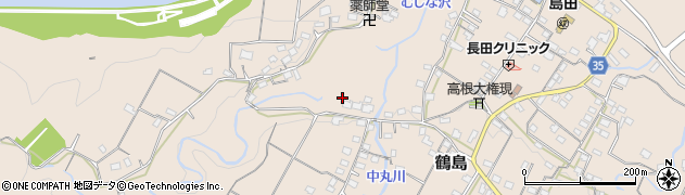 山梨県上野原市鶴島1497周辺の地図