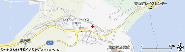 福井県三方郡美浜町笹田1周辺の地図