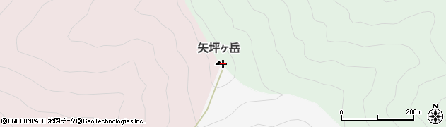 矢坪ケ岳周辺の地図