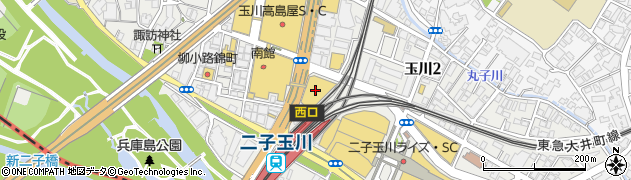 HARBS 二子玉川店周辺の地図