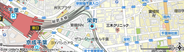 千葉県千葉市中央区周辺の地図