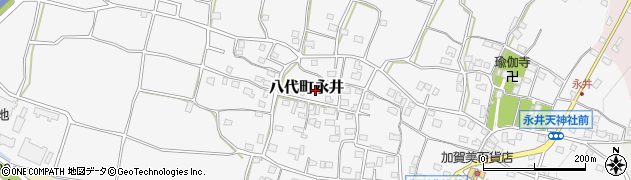 山梨県笛吹市八代町永井周辺の地図