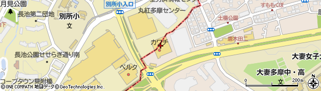 丸亀製麺 多摩店周辺の地図