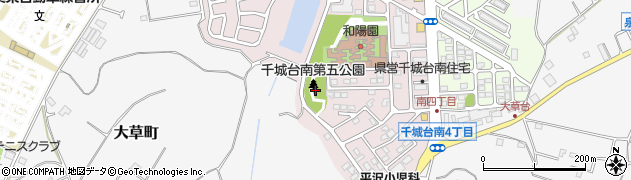 千城台南第5公園周辺の地図