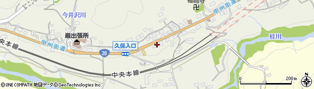 山梨県上野原市四方津987周辺の地図