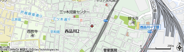 東京都品川区西品川周辺の地図