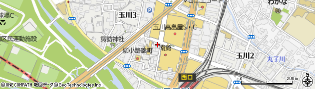 ヒヤリング・ストア　二子玉川店周辺の地図