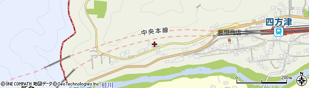 山梨県上野原市四方津2407周辺の地図