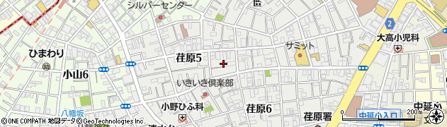 東京都品川区荏原5丁目12周辺の地図
